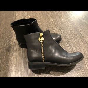 Michael Kors Leather Moto Boots